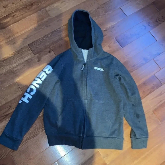 Bench grey logo hoody size boy girl 10/12 - Picture 2 of 6